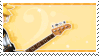 Kagamine Len throwing a guitar pick.